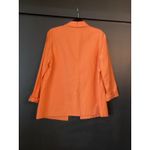 Cami NYC Revolve  Owen Notched Lapel Linen Cotton Blazer Jacket Fall Orange L NWT Photo 2