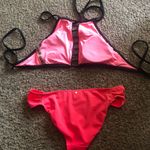 PINK - Victoria's Secret Victoria Secret Bikini Set Pink/Black Photo 1
