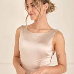 Six Stories  Cowl Back Satin Bridesmaid Dress Photo 2