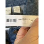 Chico's Zenergy Size 0 French Terry Indigo Jean Jacket Embroidered Floral Photo 5