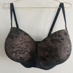 Curvy Couture 38H Black Lace Strapless Sensation Multi Way Bra Style 1211 Size undefined Photo 0