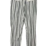 Marine layer  Alison Cropped Pants Stripe Dolphin Hem Women’s Size Small Photo 3