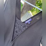 Tildon Black Sleeveless Mini Dress with Lace Detail Size S Photo 2