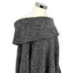 Bobi Los Angeles Off-Shoulder Half Sleeve Knit Top Charcoal Gray Size Medium Photo 2