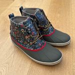 Eddie Bauer The Great +  Rain Booties Floral Size 9 Green Red Yellow Photo 2