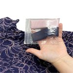 Motherhood Maternity NWT Lace Side Ruched Navy Blue & Pink Gender Reveal Dress Photo 6