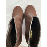 Aerosoles Womans Slip On Wedge Booties 9 Burgandy Back Zip Photo 5