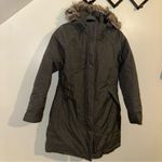 The North Face  Women's Charcoal Dark Gray Heavy Hooded Parka Size Medium Photo 7