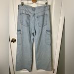 AGOLDE  Minka High Rise Cargo Wide Leg Cotton Blend Blue Wash Jeans 32 Photo 7