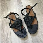Derek Lam Sandals leather woven womens Black (size 36.5) minimalist casual Photo 0