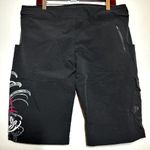 The North Face  Zaney Mountain Biking Shorts Flat Front Zip Pocket Floral Black L Photo 4