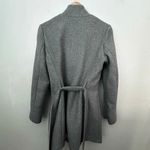 Laundry by Shelli Segal | Wool Blend Wrap Trench Coat Gray Nude Belt | Small Photo 5