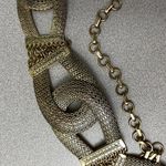 Chico's  Gold Mesh Chain Link Belt Womens Interlocking 42" Length Photo 1