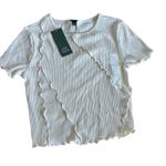 Wild Fable Women's Almond Short Sleeve Seamed Baby T-Shirt - Size Small - NWT Photo 8
