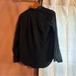 Everlane  The Washable Silk Relaxed Shirt Button Down Black Blouse NWT Size‎ 0 Photo 7