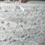 Wide Lace Suspenders White XL Skirt Photo 4