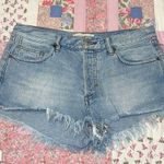 Free People Distressed Denim Shorts Photo 0