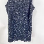 J.Crew  Black Sleeveless Scoop Neck Sequin Embellished Tank Top Photo 6