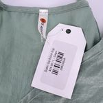 NWT Axis Apparel Tie Front‎ mother of pearl Button Camisole Green Large tank top Photo 4