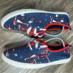 Old Navy Womens Red White & Blue Fireworks Nautical Canvas Sneakers Shoes Size 8 Photo 1