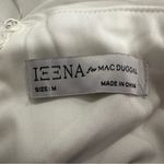 Mac Duggal  70100 Flowy Faux Wrap Jumpsuit White Chiffon Pleated V-Neck Photo 6