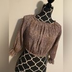 Princess Polly EUC Brown & Black Leopard Print Blouse size 4 Photo 1