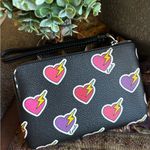 Coach Authentic HEART leather zip top wristlet Photo 7