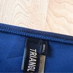 TRIANGL Two Piece Floral‎ Tropical Navy Bikini Size Small Blue Photo 7