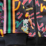 Adidas Originals Black Bomber Jacket with Vibrant Design Photo 7