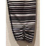 Calvin Klein Journey Striped Capri Black White Grey Leggings Photo 4