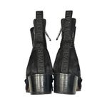 Balmain Women’s Ella 50 black chain ankle boots size 37 Black Suede Photo 9