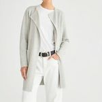 J.Crew NWT Juliette in Heather Dove Gray Collarless Open Sweater Blazer XXS 2XS Photo 3