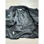 Ann Taylor Ann‎ Taylor Virgin Wool Cashmere Felted Blazer Jacket Size 8 Faux Mink Fur Edge Photo 3