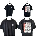 PacSun Johnny Cupcakes T Shirt Classic Cartoon Graphic Tee Short Sleeve Cotton Solid Photo 1