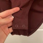 Old Navy NWT Red long sleeve bodysuit size small Photo 4