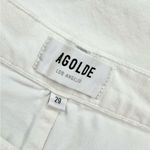 AGOLDE Riley High Rise Straight Crop Denim Sour Cream White Jeans Photo 6