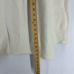 MNG V Neck Oversized Sweater Womens Large Cream Photo 4