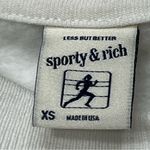 Sporty & Rich Crew Neck White Sweatshirt Oversized Street Wear Size XS Photo 4
