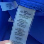 Calvin Klein  NWOT Satin Pull On Wide Leg Pants Size XL Blue Pockets Photo 4