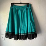 Vintage Western Teal Prairie Skirt & Blouse Set Pitchfork Brand M Green Size M Photo 4