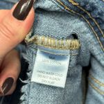 O&O Blue Paint Splatter Cropped Denim Jacket Size Large Casual Denim Jacket Photo 8