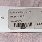 Yumi Kim  Tribeca Tee Women's Pink Cap Sleeve‎ Scoop Open Back Top Sz S NWT 98 Photo 7