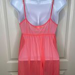 Victoria's Secret Victoria’s Secret Lightweight Sheer BabyDoll Chemise Nightie Coral Cream Medium  Photo 3