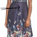 Foxiedox Floral Dress Blue S Knee Length A-line Sleeveless Straps Lace Party Photo 5