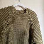 Anthropologie  Maeve Mackenzie Chunky Knit Sweater Top Size Small Moss Green Photo 3