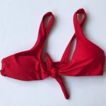 Zaful  Red Bikini Top Small Size 4 Front Ties EUC Photo 7