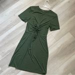 Aritzia Wilfred Free Katz Twist Front Cut Out Knit Dress Green (Large) Photo 1