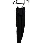 Sofia Vergara Black Layered Ruffle Jumpsuit Spaghetti Strap Wide Leg M Size M Photo 7