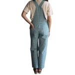 PLANTE Women's Green Gingham Overalls Jumpsuit Size L Made in USA Size L Photo 11