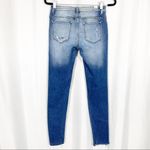 KanCan Mid Rise Distressed Destroyed Ripped Stretch Skinny Jeans: Medium Wash Blue Size 27 Photo 3